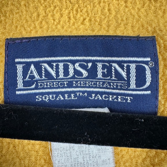 Vintage Lands End Womens M Squall Jacket Retro Teal Blue Made in U.S.A. - Picture 3 of 15